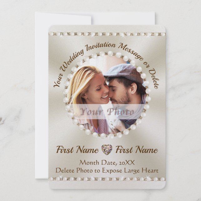 Tarjetas FOTOGRÁFICAS Impresionantes, Invitaciones (Anverso)