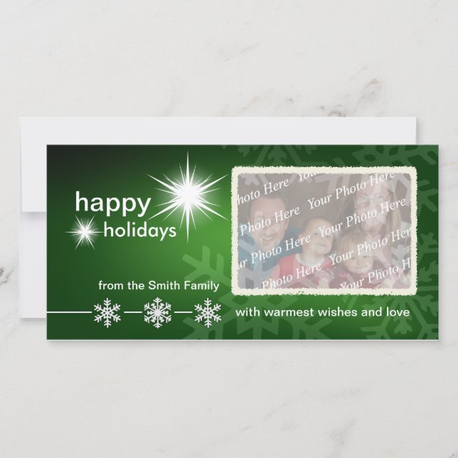 Tarjetas fotográficas navideñas (Anverso)