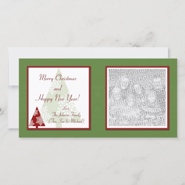 Tarjetas fotográficas navideñas (Anverso)