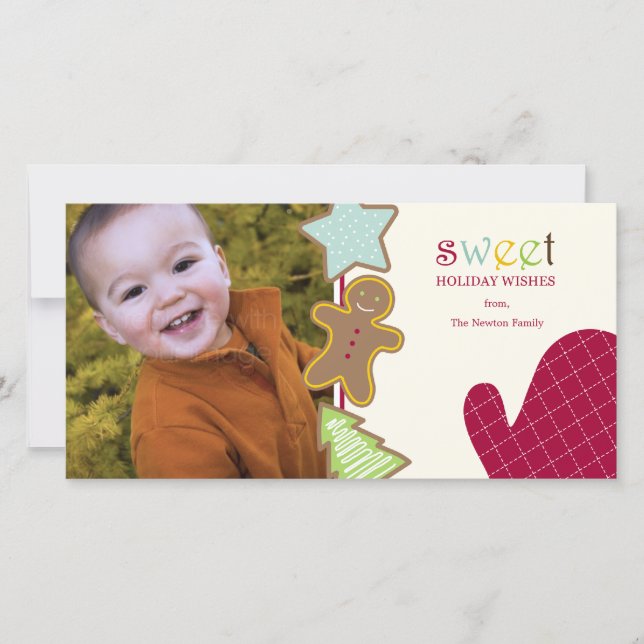 Tarjetas fotográficas navideñas de navidades (Anverso)