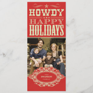 Tarjetas fotográficas navideñas occidentales de Ho
