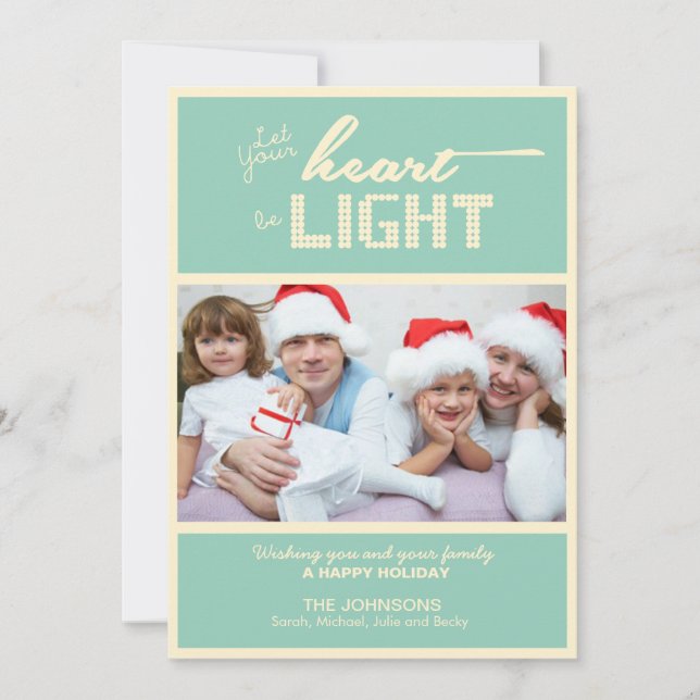 Tarjetas fotográficas navideñas para navidades (Anverso)
