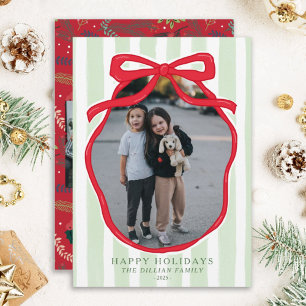 Tarjetas fotográficas navideñas vintage impresas o