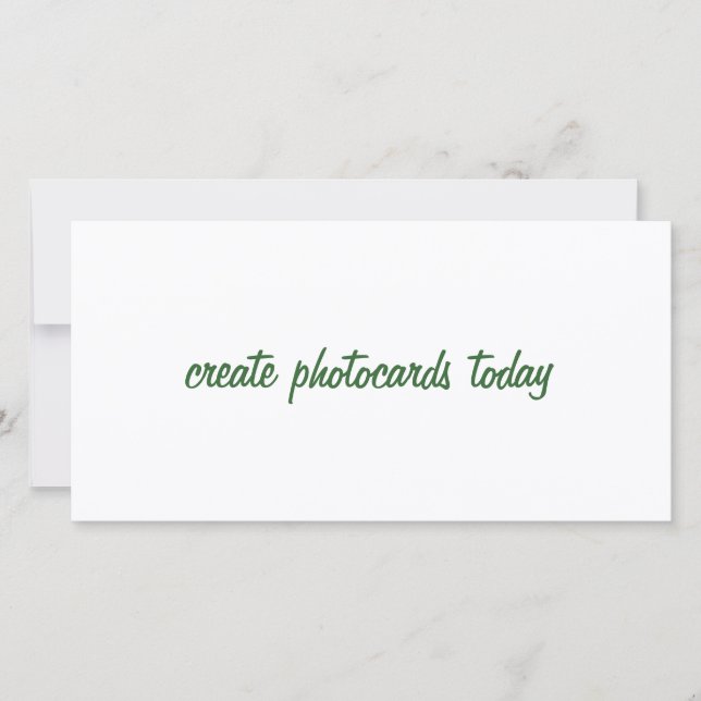 tarjetas fotográficas personales para las vacacion (Anverso)