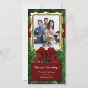 Tarjetas fotográficas verticales de Navidad de mar