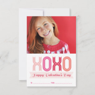 Tarjetas fotográficas XOXO Love Classroom El día d