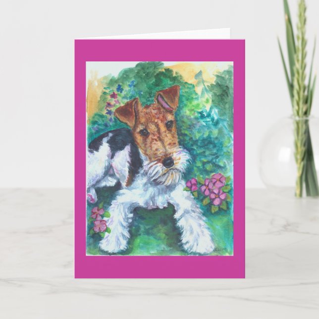 Tarjetas Fox Terrier de Wire (Anverso)