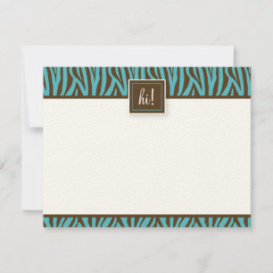 Tarjetas Funky Zebra Imprimir tarjetas planas de n