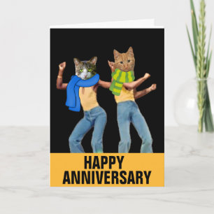 TARJETAS FUNNY DE ANIVERSARIO DEL boda CAT