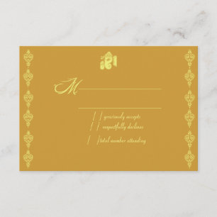 Tarjetas Ganesha Wedding RSVP
