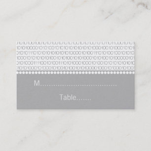 Tarjetas geek de Boda de Moda, gris