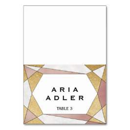 Tarjetas Glam Geometric Diamond Escort Place