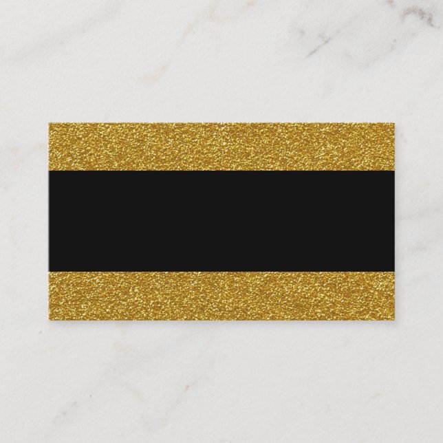 Tarjetas Glam Gold y Black Boda Place (Anverso)