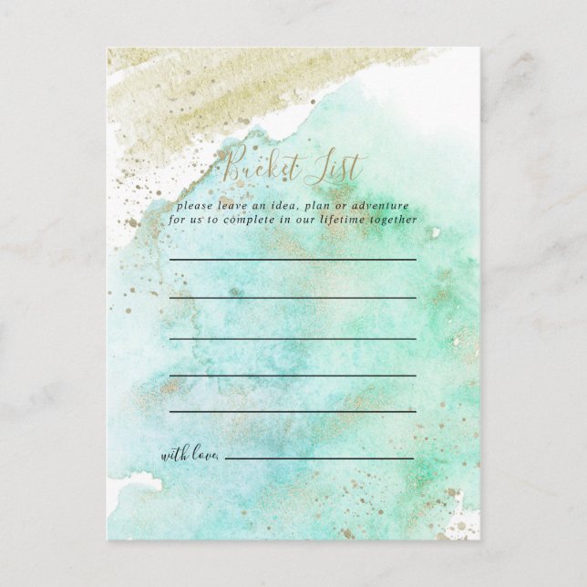 Tarjetas Gold y Green Bucket List (Anverso)