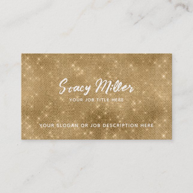 Tarjetas Golden Business de personalizable (Anverso)