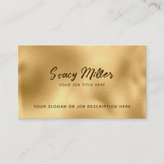 Tarjetas Golden Business de personalizable