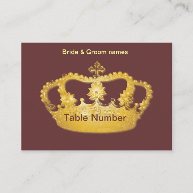 Tarjetas Golden Crown II Reception Place (Anverso)
