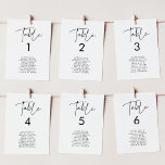 Tarjetas gráficas minimalistas de asientos para bo<br><div class="desc">Moderno,  sencillo y limpio: adopte este minimalista diseño manuscrito para su papelería boda. Colores totalmente personalizables.</div>