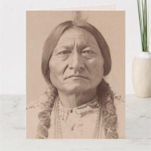 TARJETAS GRANDES DE TÓTEM INDIO AMERICANO SITTING 
