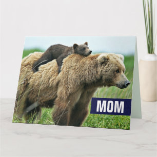 TARJETAS GRANDES DEL DÍA DE LA MADRE CON OSO GRIzz
