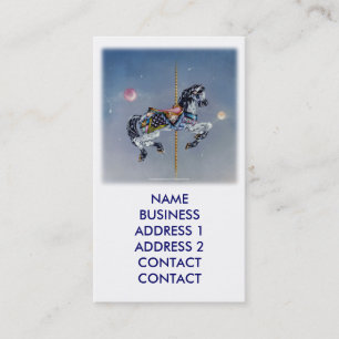 Tarjetas Gray Mare Carousel Horse Buses