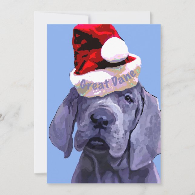 Tarjetas Great Dane 10pk para navidades (Anverso)