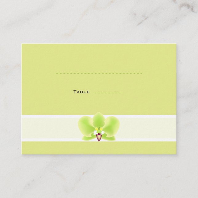 Tarjetas Green Orchid Place (Anverso)