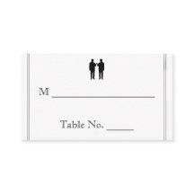 Tarjetas Groom Boda Place de Black White Elegance