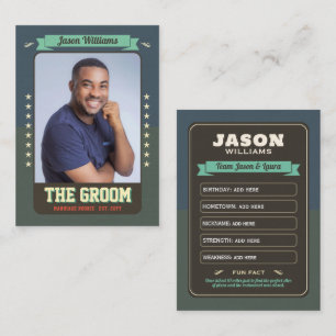 Tarjetas Groom de equipo personalizado Tarjetas Gr
