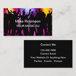 Tarjetas Guay Business tema de DJ musical