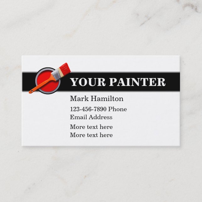 Tarjetas Guay House Painter Business (Anverso)