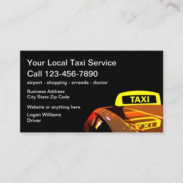 Tarjetas Guay Taxi Light Business (Anverso)