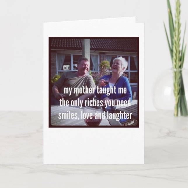 Tarjetas Haiku - Mi madre me enseñó (Anverso)