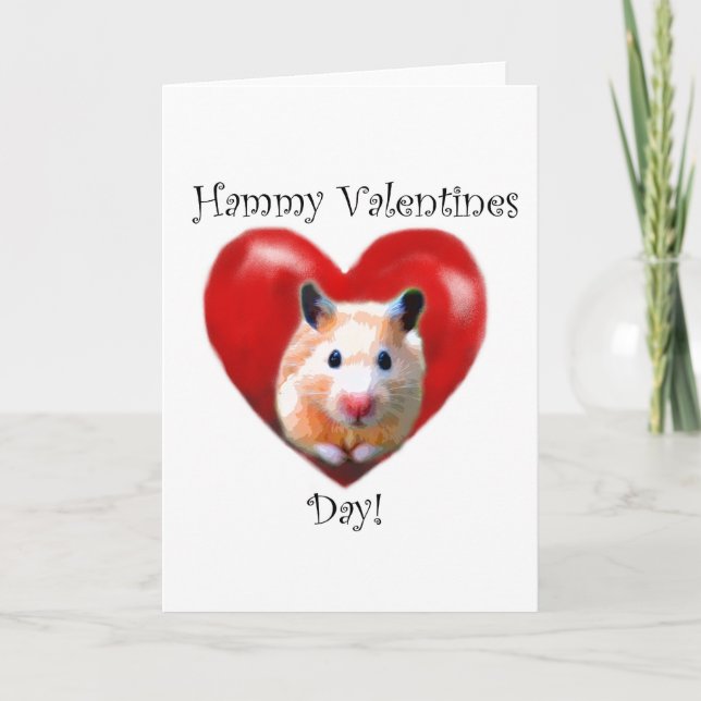 Tarjetas Hammy del el día de San Valentín (Anverso)