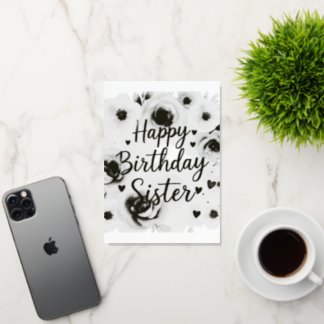 Tarjetas hermanas de cumpleaños felices