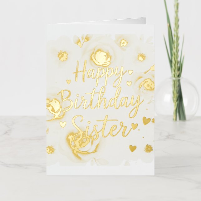 Tarjetas hermanas de cumpleaños felices (Anverso)