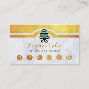 Tarjetas hermosas de la lealtad de la panadería d