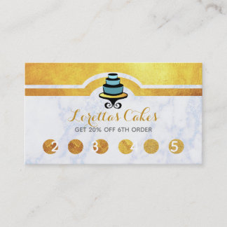 Tarjetas hermosas de la lealtad de la panadería de