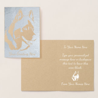 Tarjetas Husky Personalizadas Tarjetas Husky Dog P