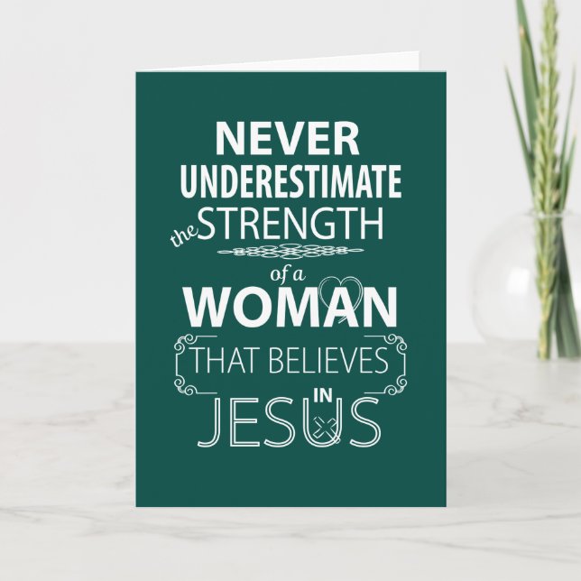 Tarjetas inspiradoras Jesús de las mujeres (Anverso)