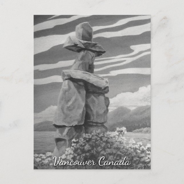 Tarjetas Inukshuk de Vancouver Art Postcard Vancou (Anverso)