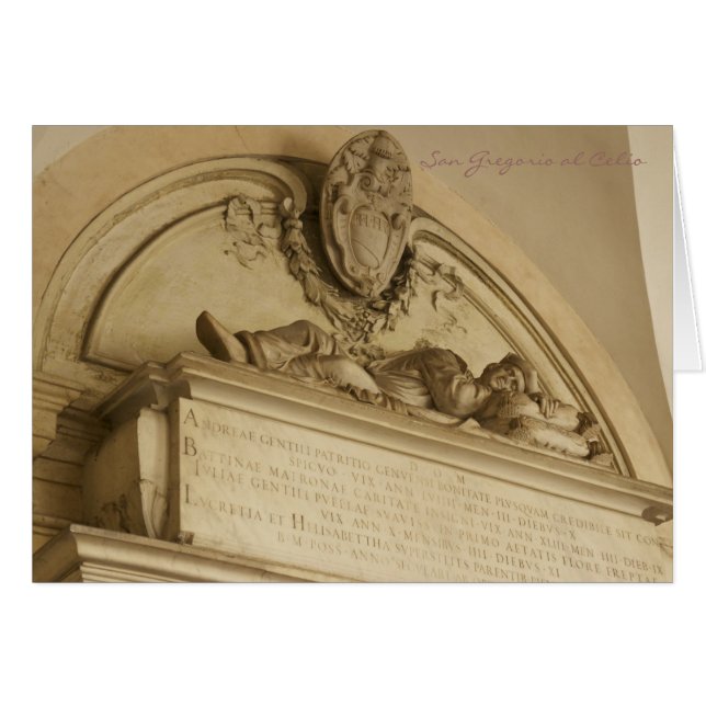 Tarjetas italianas, al Celio Roma de San Gregorio (Anverso (Horizontal))