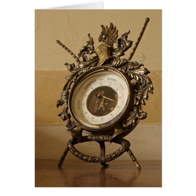 Tarjetas italianas, barómetro Trento (Frente)