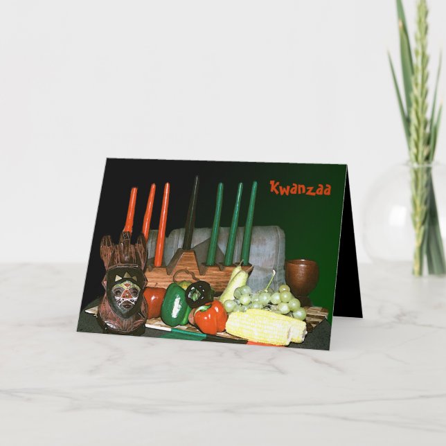 Tarjetas Kwanzaa personalizadas (Anverso)