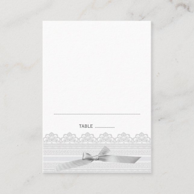 Tarjetas Lace y Ribbon Place (Anverso)