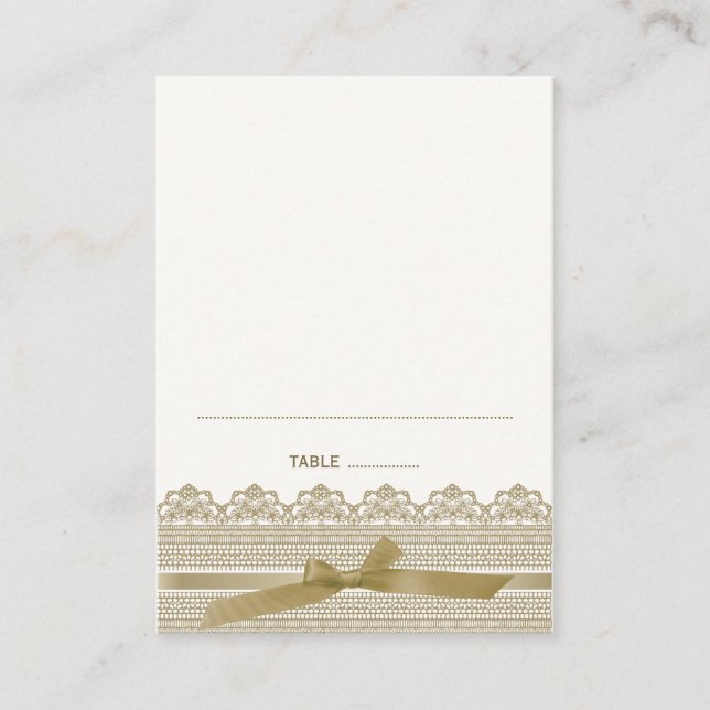 Tarjetas Lace y Ribbon Place (Anverso)