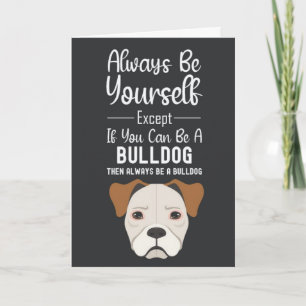 Tarjetas lindas de Bulldog Perros Animales diverti