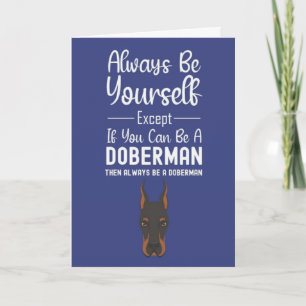Tarjetas lindas de Doberman Animales Mascotas Humo