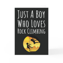 Tarjetas Lindas de Escalada en Roca para Niños par