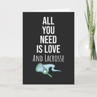 Tarjetas Lindas de Lacrosse Equipo Jugador Portero